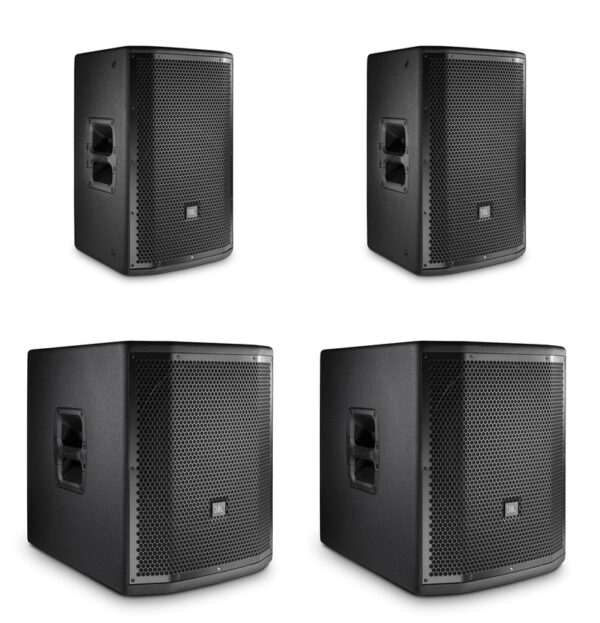 JBL 2x PRX812W + 2x PRX815XLFW - zestaw nagłośnieniowy