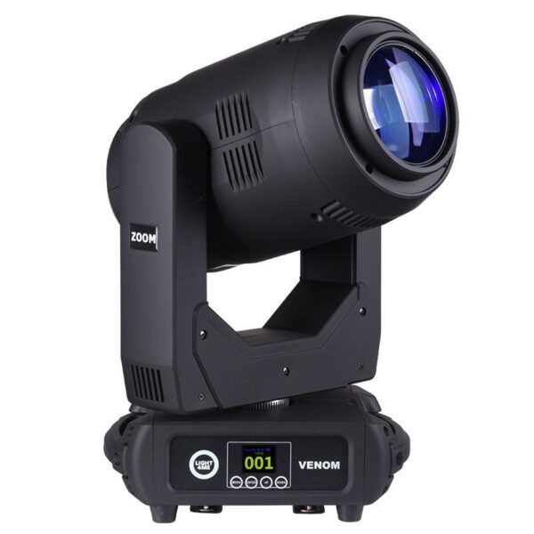 LIGHT4ME 2x VENOM ZOOM 350 + CASE - zestaw głowic ruchomych LED beam spot wash0