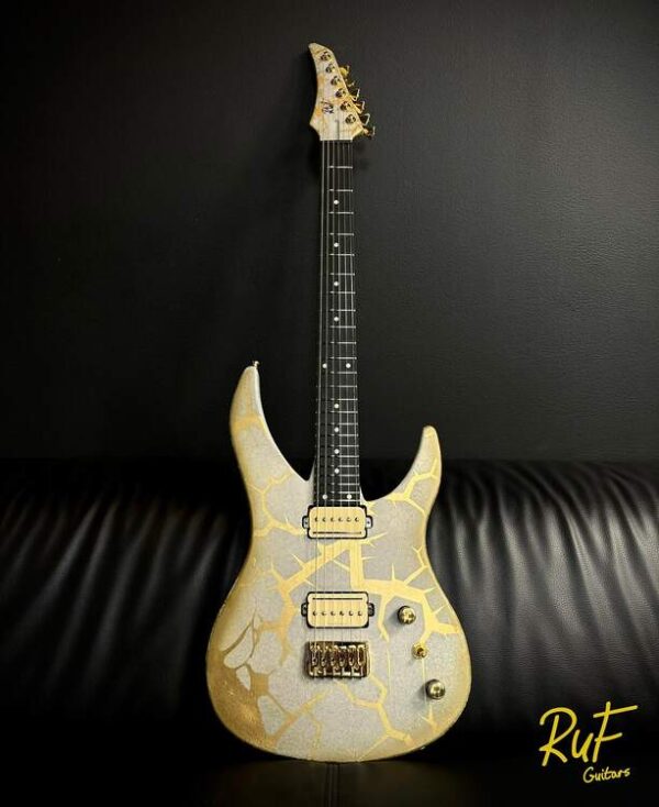 RUF Guitars Professor Schrödinger 6 Kintsugi Satin Real 24k Gold Edition0