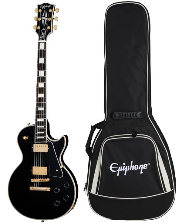 Epiphone Les Paul Custom Ebony gitara elektryczna + pokrowiec