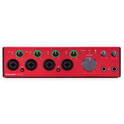 Focusrite Clarett+ 4Pre - interfejs audio USB - Gwarancja 3 lata + HITMAKER pakiet pluginów za ponad 5000ZŁ GRATIS!!