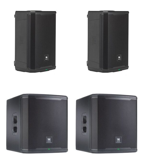 JBL 2x PRX 908 + 2x PRX 915 XLF - zestaw nagłośnieniowy