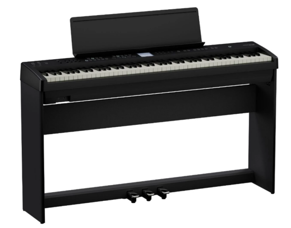 Roland FP-E50 - Pianino cyfrowe Zestaw z de dykowanym statywem KSFE50 i potrójnym pedałem KPD70