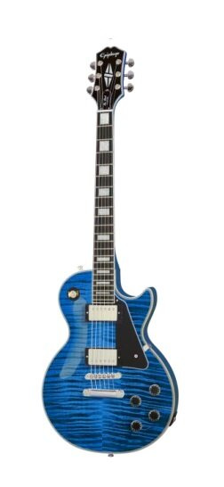 Epiphone Les Paul Custom Figured (Incl. Premium Gig Bag) Transparent Blue gitara elektryczna