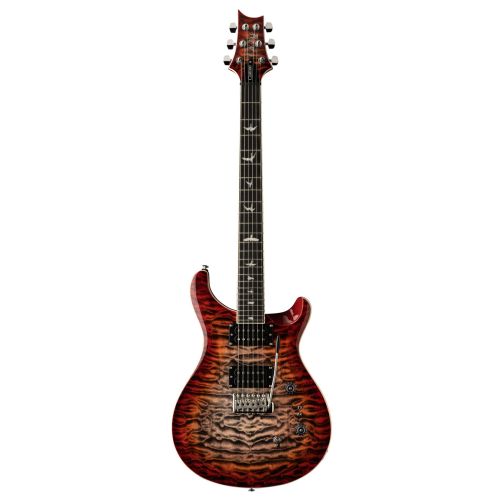 PRS SE Custom 24-08 Quilt Charcoal Cherry Burst - gitara elektryczna