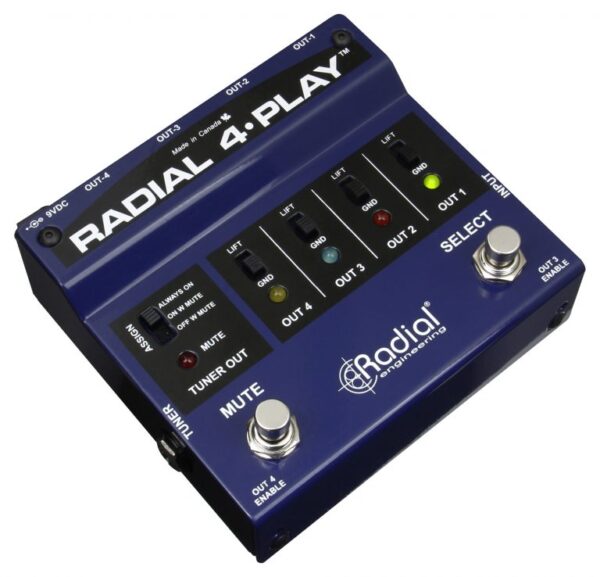 RADIAL 4-Play - Di-box MULTI-OUTPUT dla klawiszy0