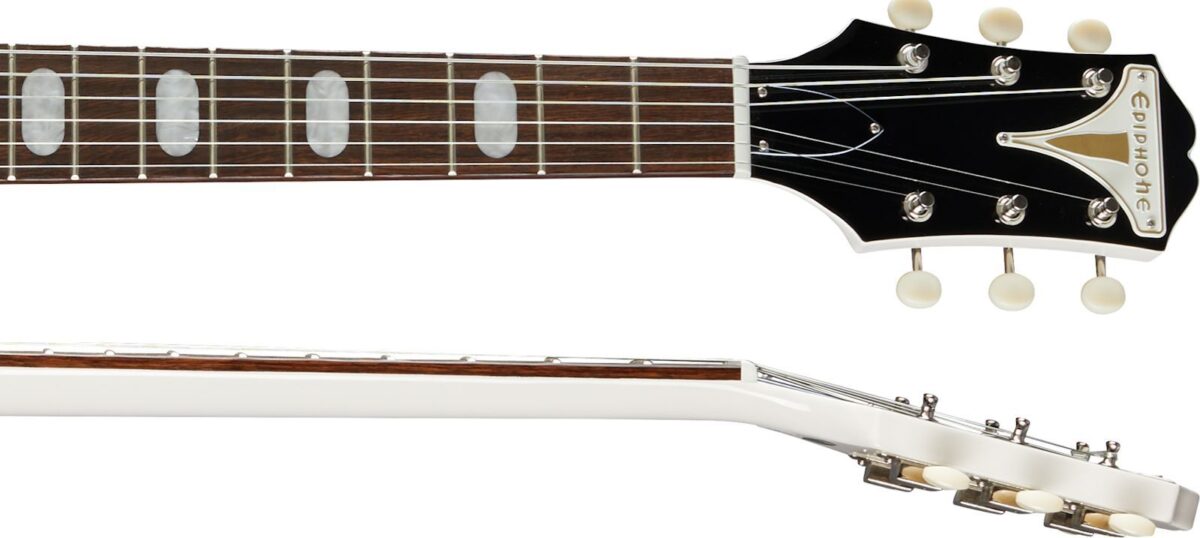 Epiphone Crestwood Custom Tremotone Polaris White3