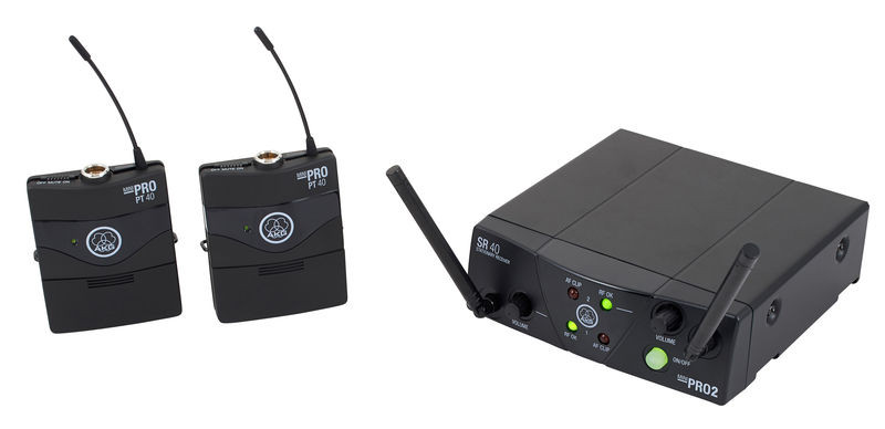 AKG WMS 40 PRO Mini DUAL Instrumental Set - bezprzewodowy podwójny system transmisji do gitar0 AKG WMS 40 PRO Mini DUAL Instrumental Set - bezprzewodowy podwójny system transmisji do gitar0