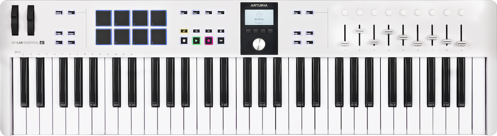 Arturia KeyLab Essential 61 mk3 White - klawiatura MIDI USB Arturia KeyLab Essential 61 mk3 White - klawiatura MIDI USB