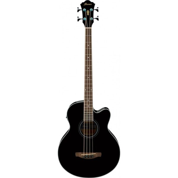 Bas akustyczny Ibanez AEB8E-BK + Wzmacniacz 20W + Kabel + Tuner + Statyw0