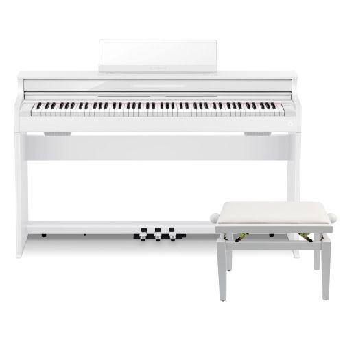 Casio AP-S450 WE SET - pianino cyfrowe z ławą