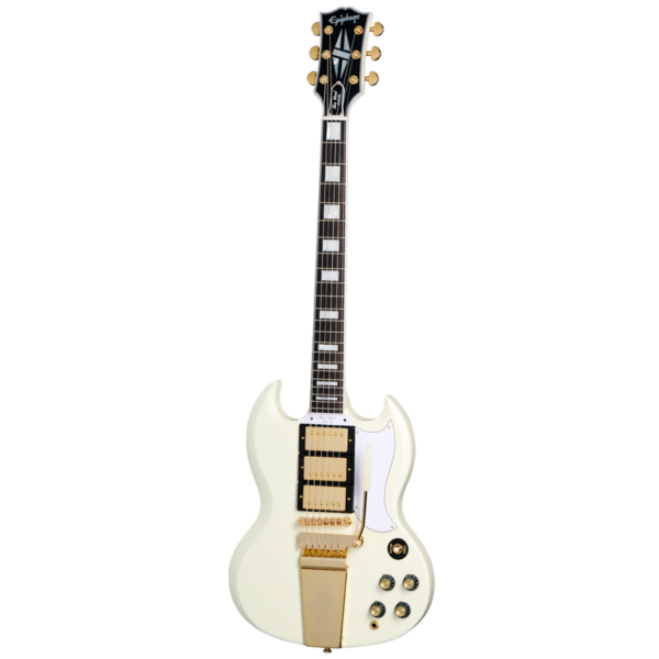 Epiphone 1963 Les Paul SG Custom With Maestro Vibrola (Incl. Hard Case) Classic White gitara elektryczna
