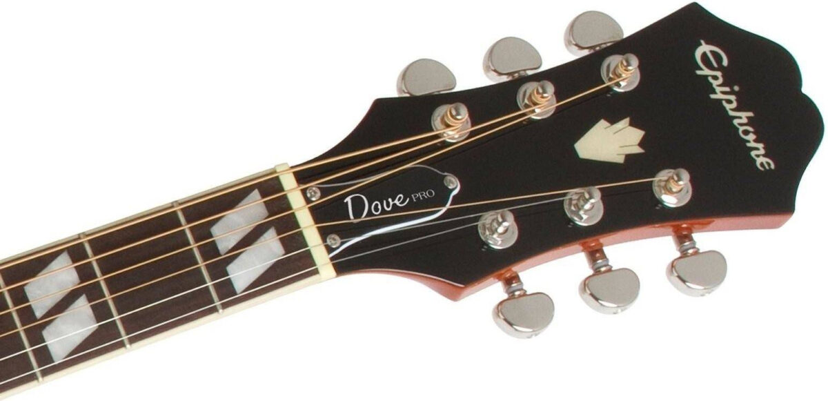 Epiphone Dove Studio Solid Top Fishman Sonitone VB Violinburst gitara elektro-akustyczna4