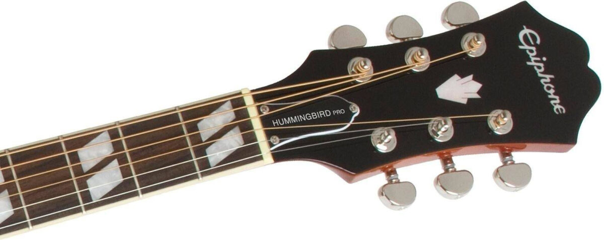 Epiphone Hummingbird Studio Solid Top Fishman Sonitone FC Faded Cherry Sunburst gitara elektro-akustyczna4