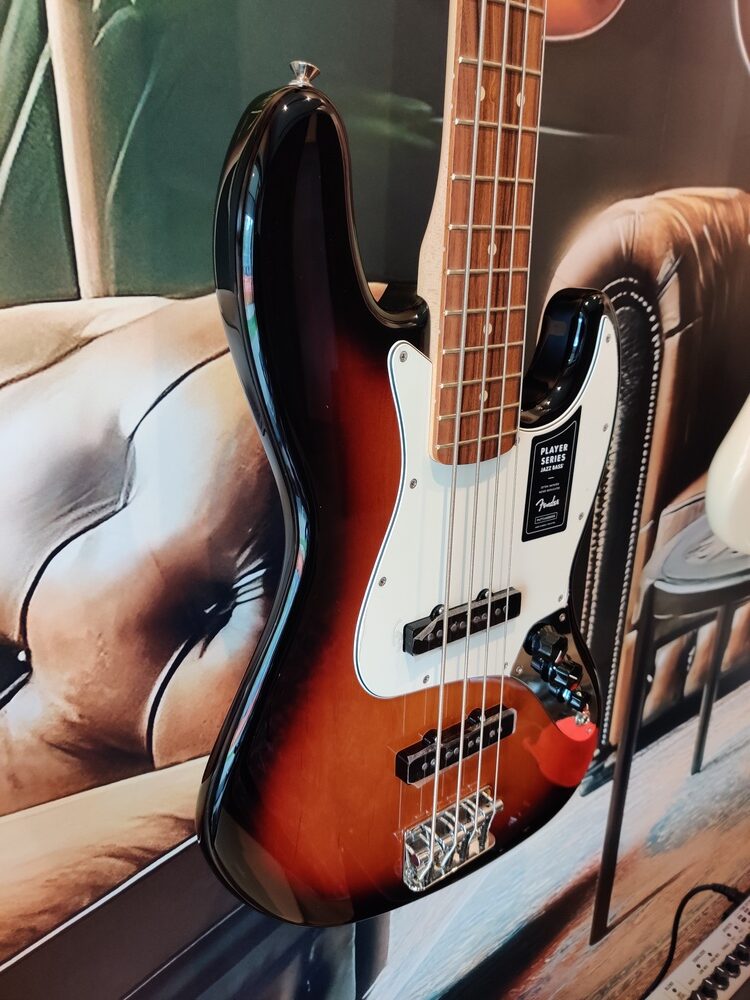 Fender Player Jazz Bass PF 3TS + POKROWIEC3 Fender Player Jazz Bass PF 3TS + POKROWIEC3