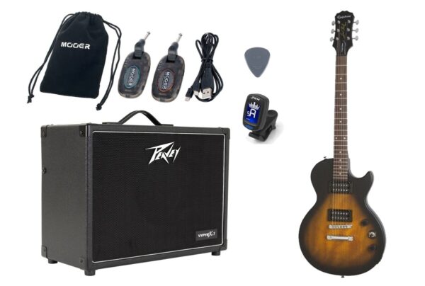 Gitara Elektryczna +Wzmacniacz 20W Zestaw Wireless 216