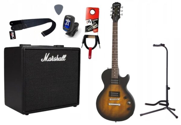 Gitara Elektryczna + Wzmacniacz 25W Kabel Zestaw 554