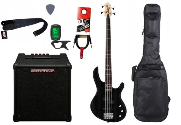 Gitara basowa Cort ActionBass OPB + Wzmacniacz 20W + Kabel + Pokrowiec