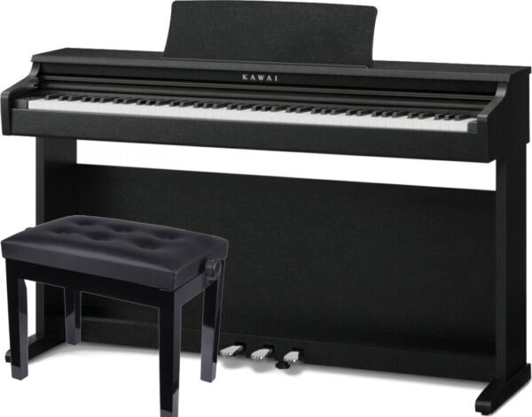 KAWAI KDP 120 Czarne + ŁAWA