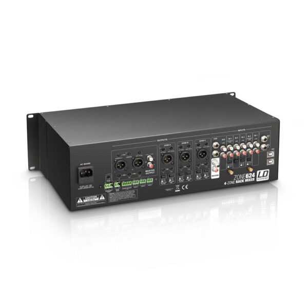 LD Systems ZONE 624 - mikser czterostrefowy 3u0