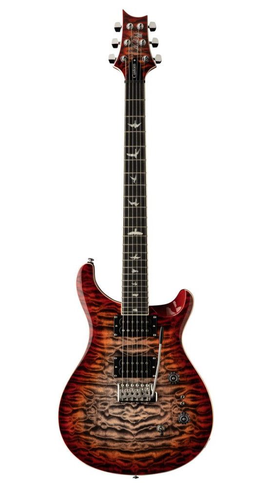 PRS SE Custom 24-08 Quilt Charcoal Cherry Burst - gitara elektryczna