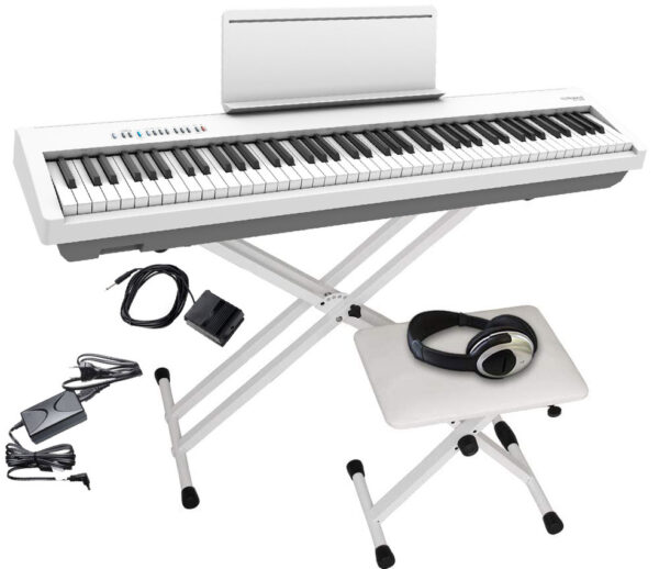 ROLAND FP-30X białe + STATYW X + ŁAWKA + SŁUCHAWKI