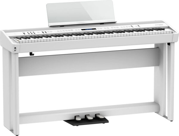 ROLAND FP-90X biały ZESTAW STATYW + PEDAŁY