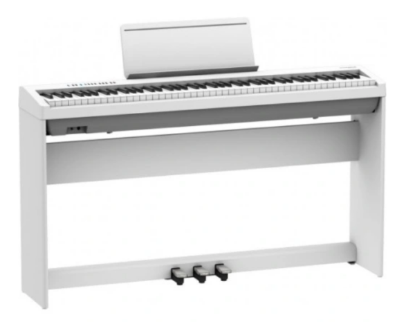 Roland FP-30X WH - pianino cyfrowe + sustain + pulpit Zestaw