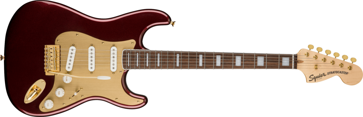 Squier 40th Anniversary Stratocaster Gold Edition RRM - Gitara elektryczna