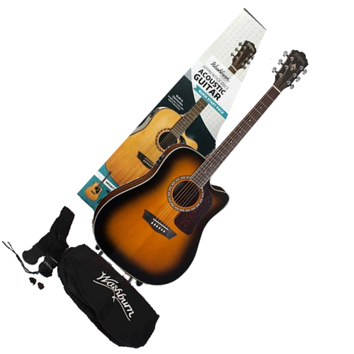 WASHBURN AD 5 CE (TSB) PACK - Gitara elektroakustyczna z akcesoriami WASHBURN AD 5 CE (TSB) PACK - Gitara elektroakustyczna z akcesoriami