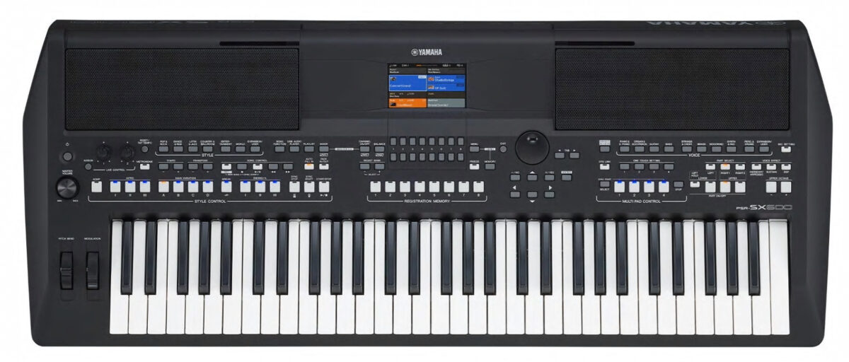 YAMAHA PSR SX600 - keyboard z wbudowanym odtwarzaczem plików AUDIO