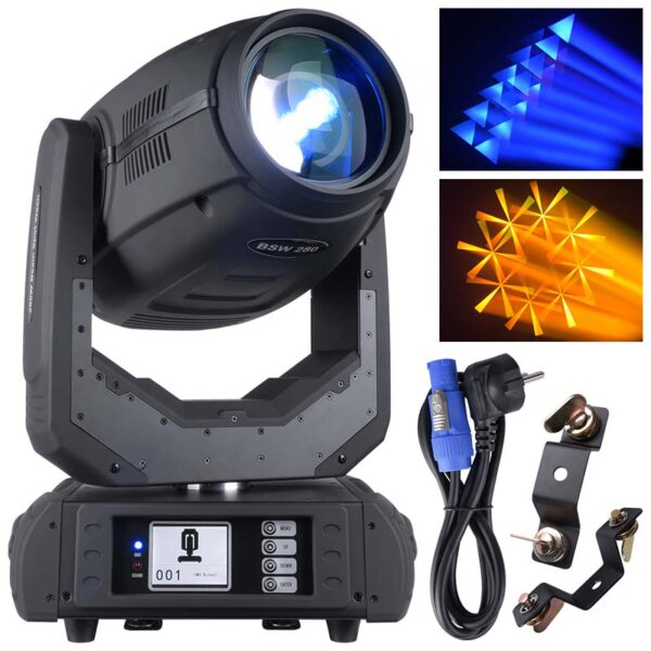 Zestaw 2x LIGHT4ME BSW 280 głowica ruchoma + case