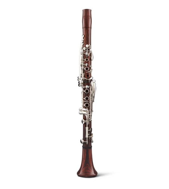 BACKUN klarnet B seria Lumiere, klapy posrebrzane, słupki pozłacane, drewno Cocobolo, srebrna tuleja otworu kciukowego, z futerałem