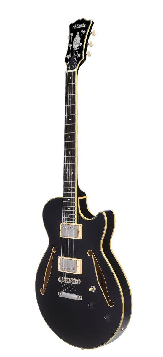 D'Angelico Excel SS Tour Solid Black - B-stock gitara elektryczna0