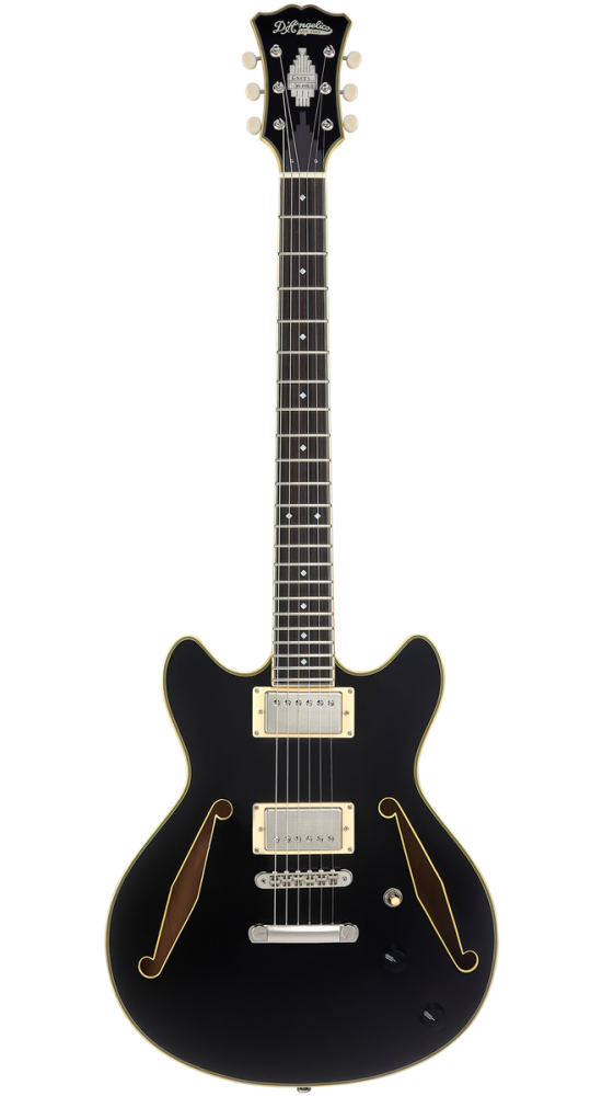D'Angelico Excel Mini DC Tour Solid Black - gitara elektryczna