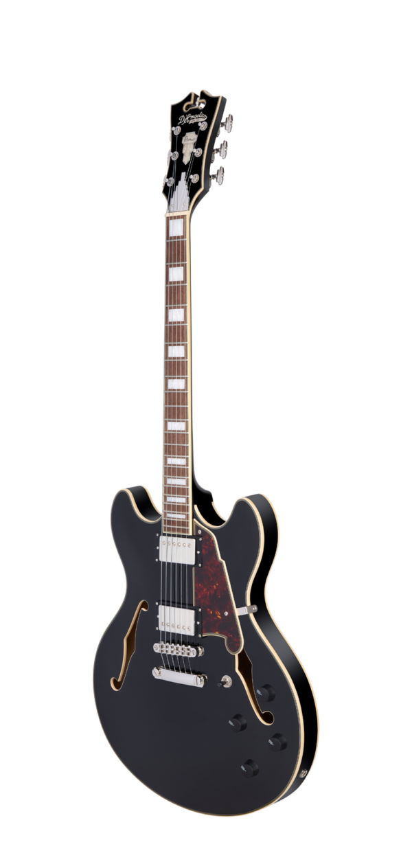 D'Angelico Premier DC Solid Black - gitara elektryczna0