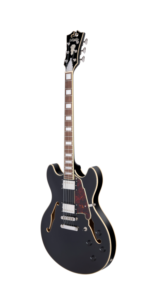 D'Angelico Premier DC Solid Black - gitara elektryczna0