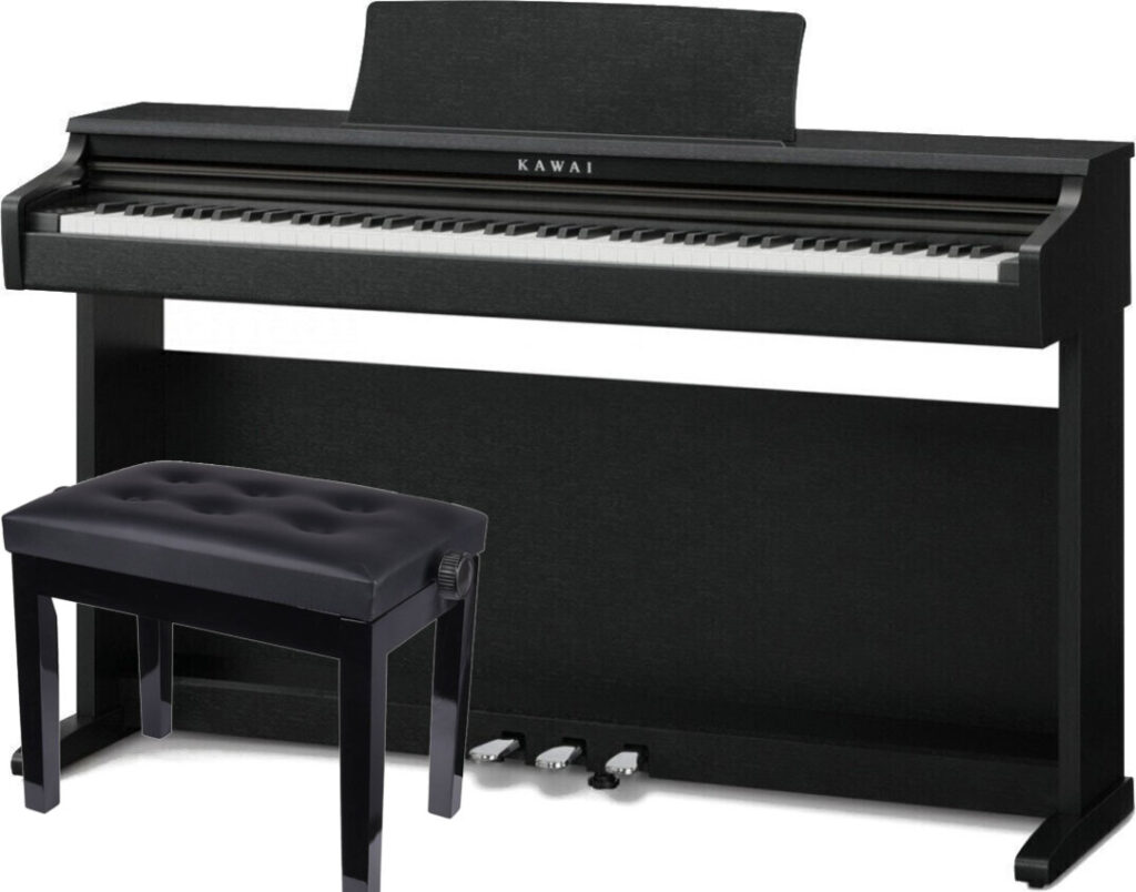 KAWAI KDP 120 Czarne + ŁAWA