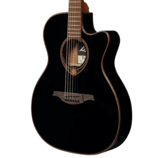 Lag T118ASCE-BLK Auditorium slim Cutaway Acoustic-Electric Black ][ Gitara elektro-akustyczna