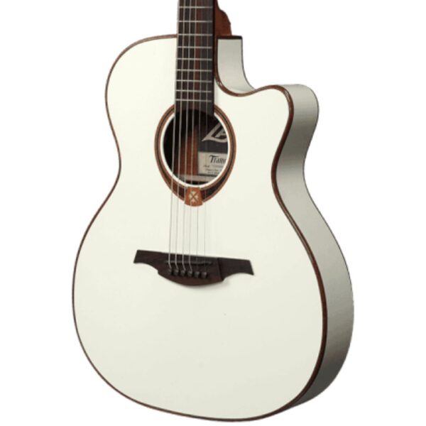 Lag T118ASCE-IVO Auditorium Slim Cutaway Acoustic-Electric Ivory ][ Gitara elektro-akustyczna