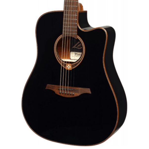 Lag T118DCE-BLK Dreadnought Cutaway Acoustic-Electric Black ][ Gitara elektro-akustyczna