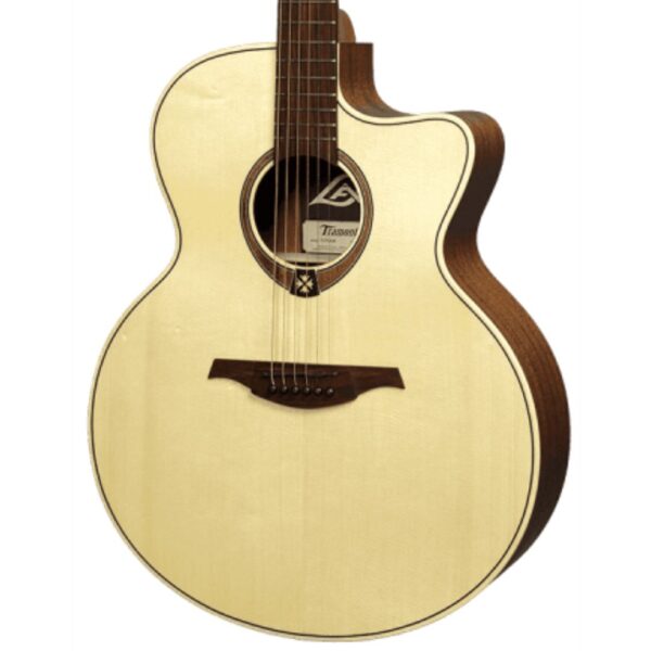 Lag T177JCE Jumbo Acoustic-Electric Cutaway Natural ][ Gitara elektro-akustyczna