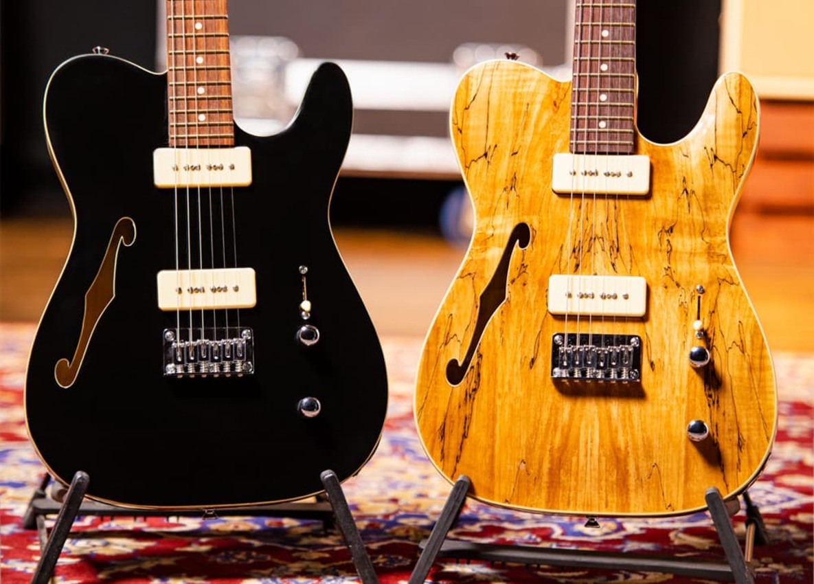 Michael Kelly マイケルケリーギターズ シンラインP90 Michael Kelly 59 Thinline P90 Gloss Black | Gitara