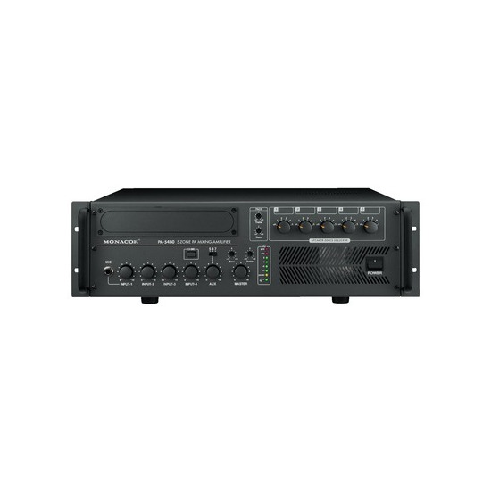 Monacor PA-5480 - wzmacniacz wielostrefowy