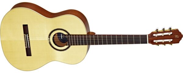 Ortega R138SN Top lity świerk | Gitara klasyczna z wąskim gryfem 4/4