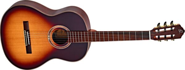 Ortega R158SN-HSB Lity top Podpalana | Gitara klasyczna z wąskim gryfe