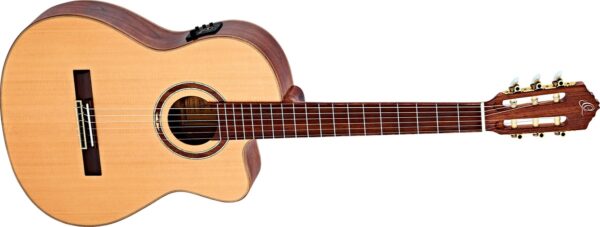 Ortega RCE158SN Lity top Naturalna | Gitara elektro-klasyczna 4/4