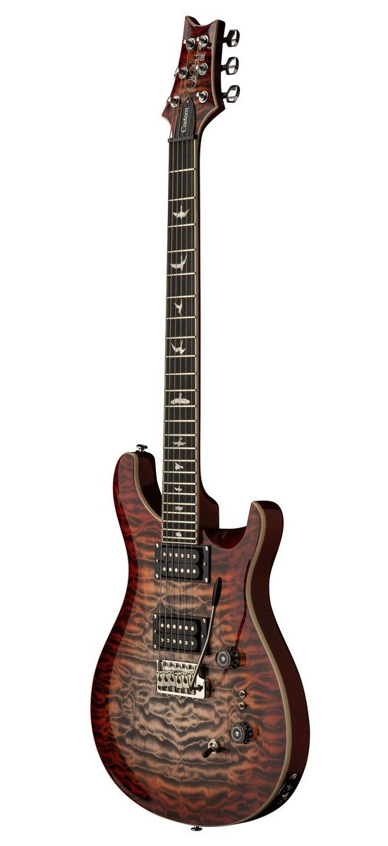 PRS SE Custom 24-08 Quilt Charcoal Cherry Burst - gitara elektryczna0
