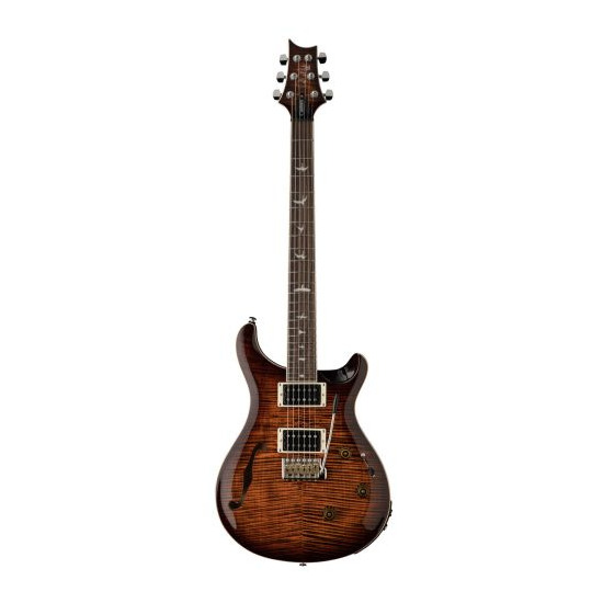PRS SE Custom 24 Semi Hollow Piezo Tiger Burst - gitara elektryczna