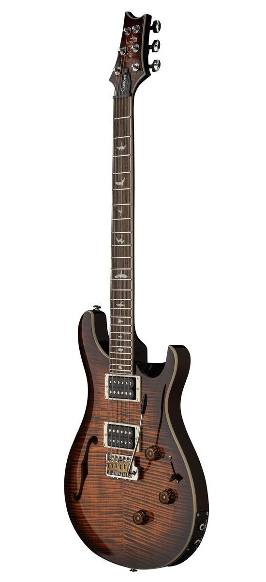 PRS SE Custom 24 Semi Hollow Piezo Tiger Burst - gitara elektryczna0